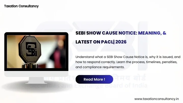 SEBI Show Cause Notice: Meaning, & Latest on PACL| 2026